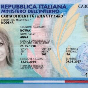 Comprar tarjetas de identificación italianas